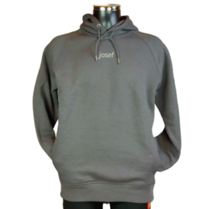Hoodie - Josef - weiss / grau